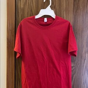 TWO Jerzees Plain Red Short Sleeve Tees